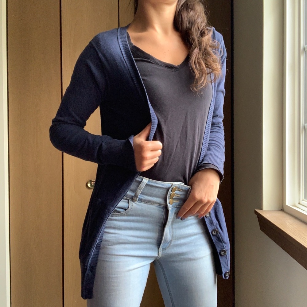 Navy Blue Lounge Cardigan